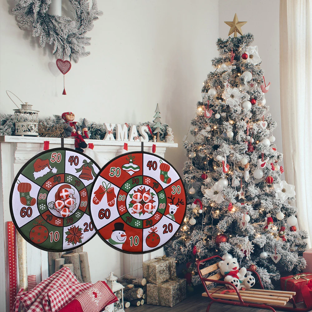 

Christmas Darts Board Game Creative Kids Children Xmas Ornaments Indoor Outdoor Sports Throwing Dart Navidad New Year Gifts
