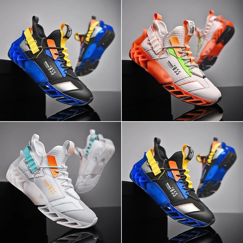 

2021 new trend running shoes non-slip wear-resistant men's sports shoes