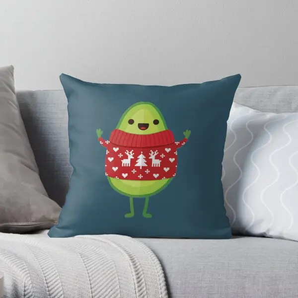 

Avo Merry Christmas Throw Pillow Cover Print Pillow Case Cover Wedding Bed Decor Pillows NOT Included