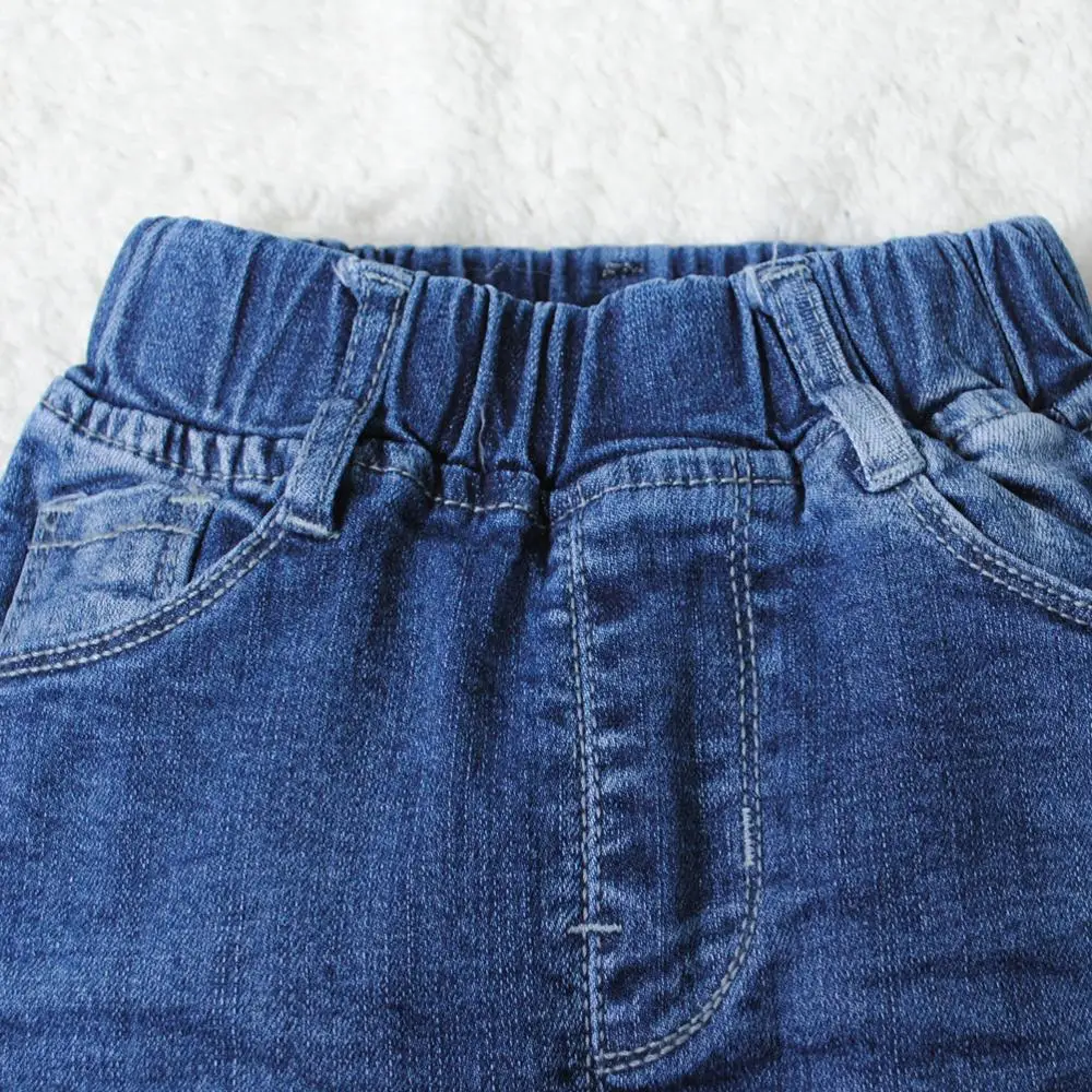 4115 г. Детские джинсы синие мягкие джинсовые штаны весенне-Осенняя детская одежда