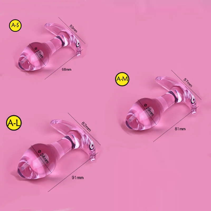 Стимуляция Buttplug стеклянные анальные секс-игрушки для женщин и мужчин массажер