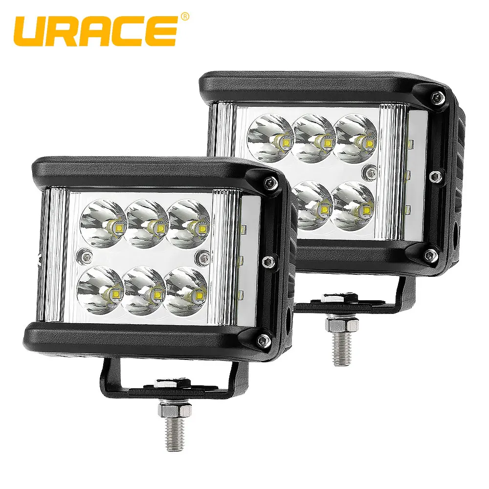 URACE 4 &quot60 Вт точечная Светодиодная рабочая лампа заливающая для внедорожника 12 В