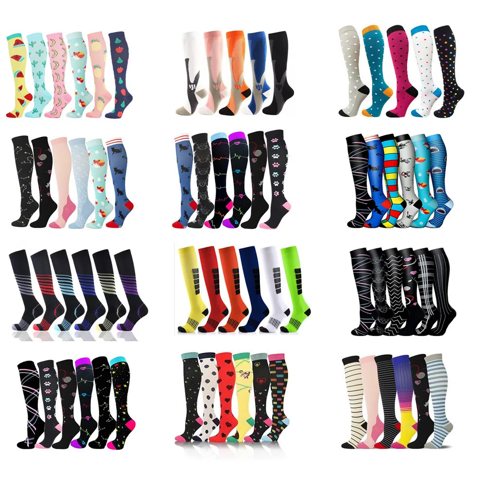 

New Unisex Compression Socks Set Dropship Wholesale Soccer Sport Socks Pack Outdoor Sport Nursing Hiking Running Fitness Socks