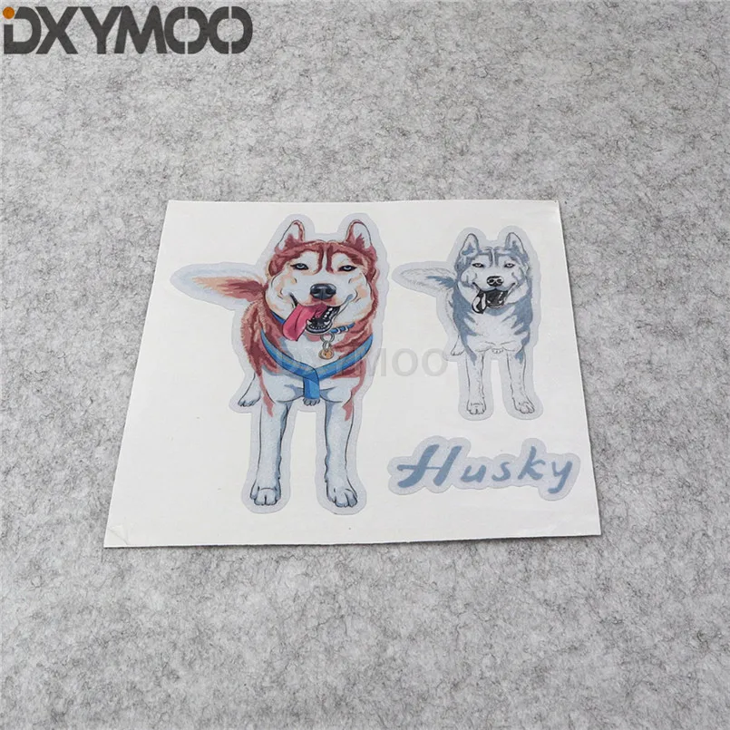 В стиле милых собачек наклейки Хаски Семья друг кузов Машины окно лента наклейка