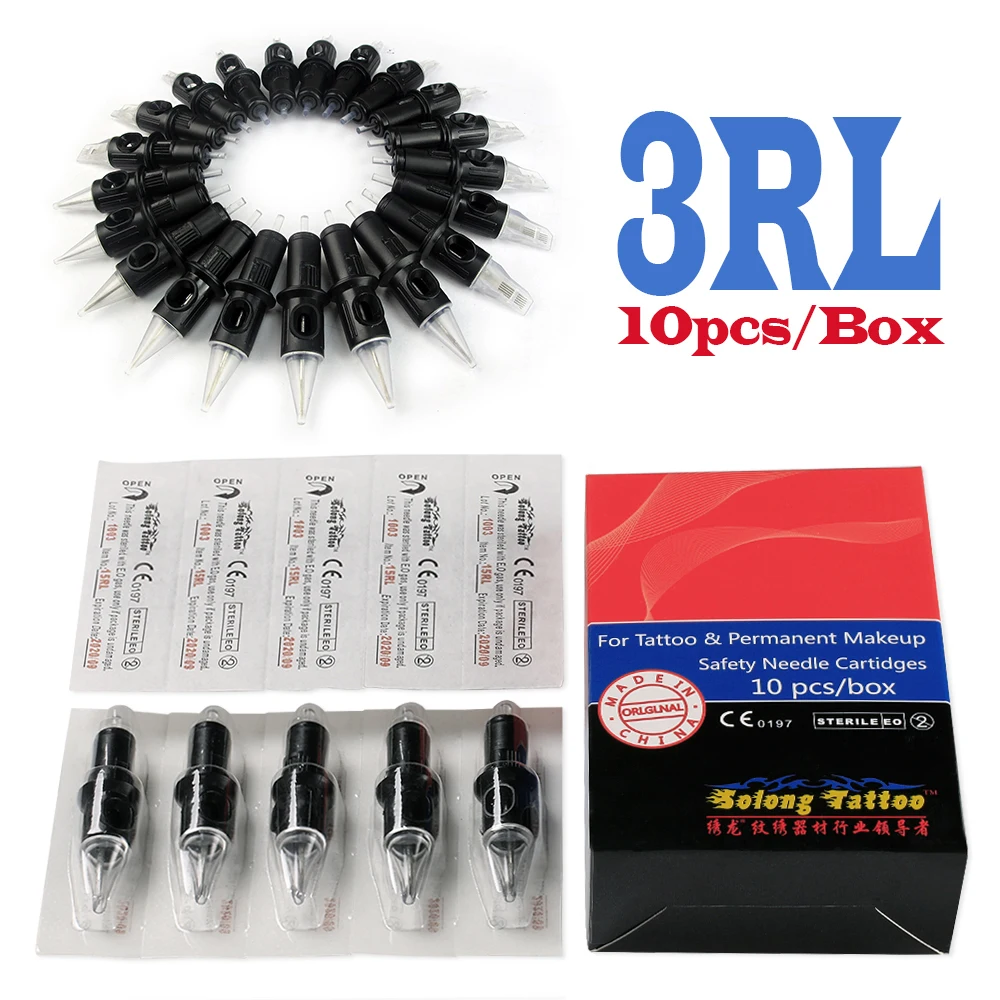 Одноразовые стерилизованные Картриджи-иглы Solong 1rl 3rl 4rl 5rl 7rl 8rl 9rl 11rl 13rl 14rl 15rl для