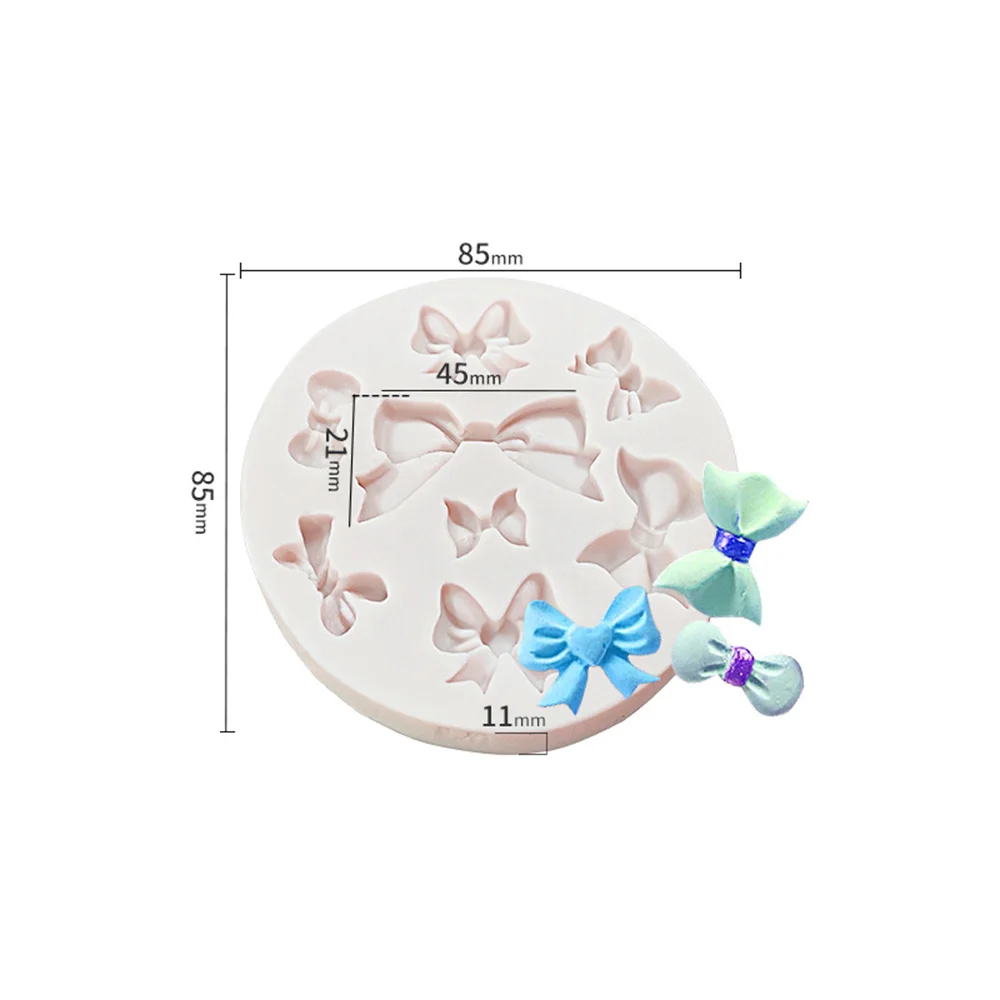 

Multiple Mini Bow Bowknots Shape Cake Chocolate Mold Fondant Dessert Decorating Tool Temperature Resistance Dropshipping