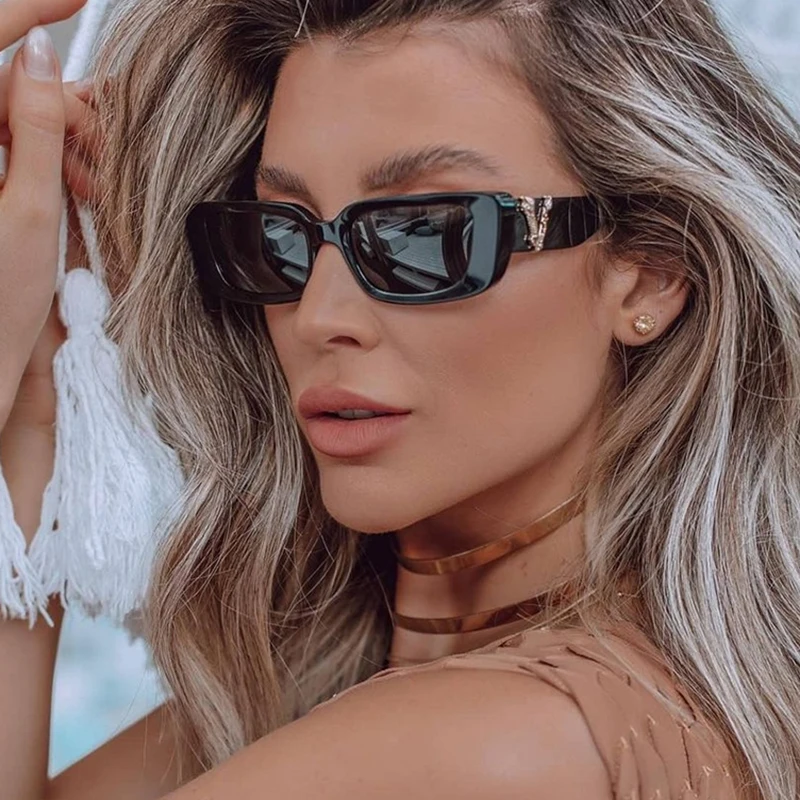 

Vintage Small Cat Eye Sunglasses For Women's Men's Retro Brand Designer Women Sun Glasses Square Eyewear Oculos De Sol UV400