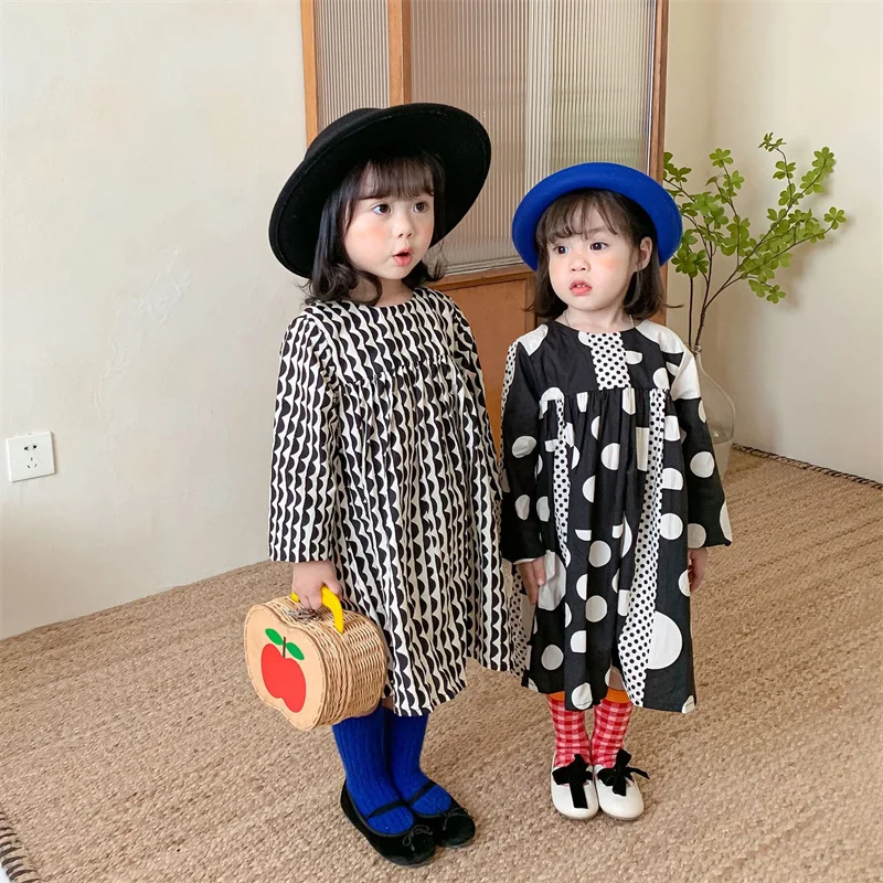 

Girl Dress Children Clothes Evening Gown 2021 Printed Thicken Plus Velvet Winter Outwear Cotton Vestido Robe Fille Flower Girl D