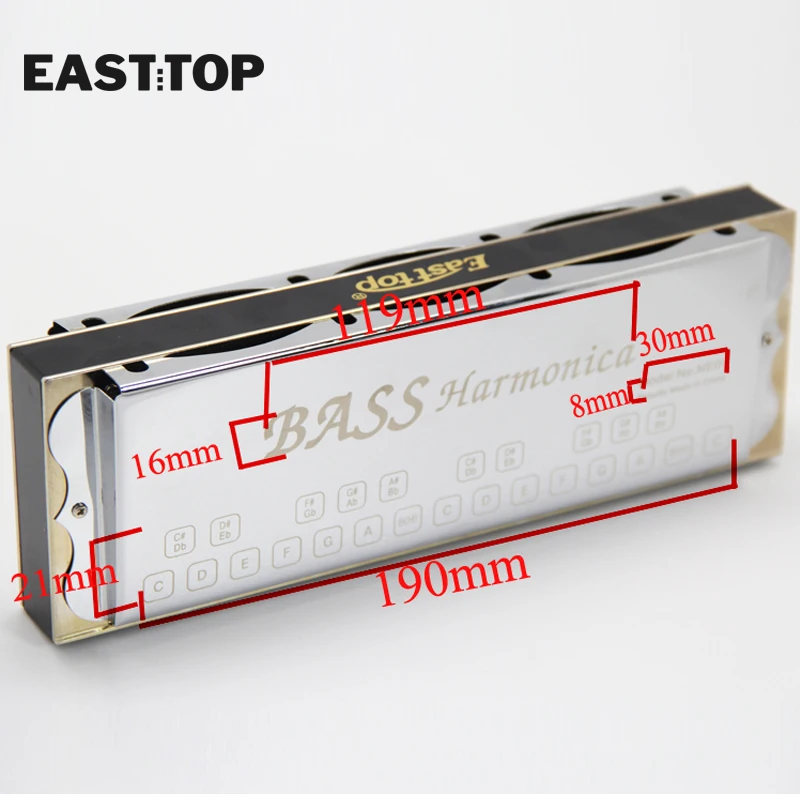 EASTTOP NE01(T1) басовая Губная гармошка профессиональная портативная гармоника|Губная