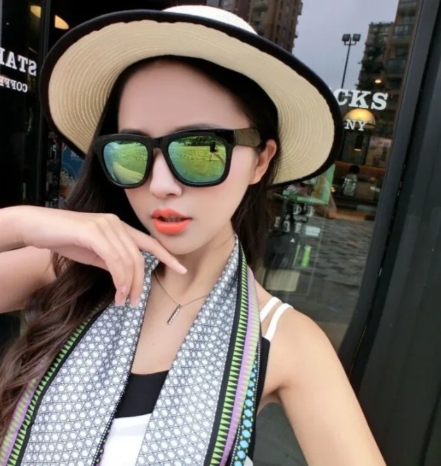 2019 модные квадратные солнцезащитные очки красочные зеркальные линзы женские