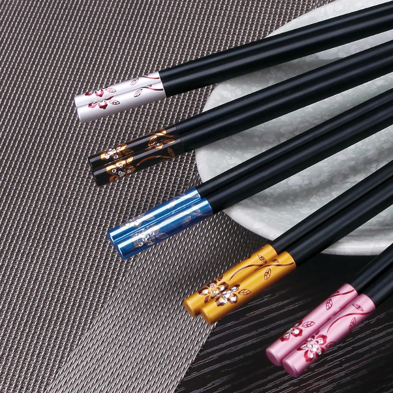 10 пар высококачественных столовых приборов набор палочек для еды в виде вишни