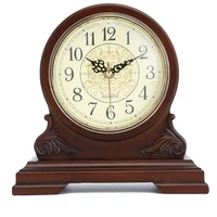europe vintage solid wood clocks digital clock for table desk clock home decor table clock decorations for home alarm clock