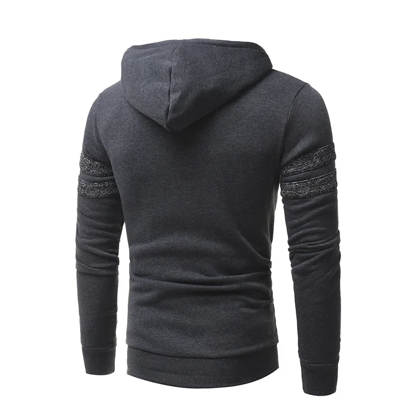 

ZOGAA Winter New Hoodie Sweatshirt Men's Pullover Slim Fit Color Stitching Black Grey Sweatshirt Fashion Casual Men's Streetwear