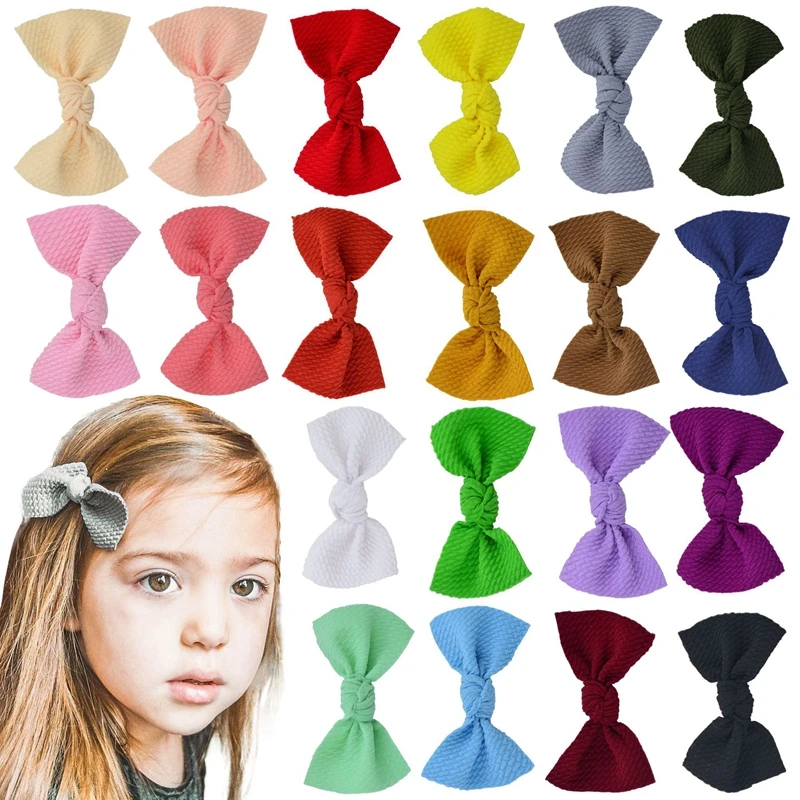 

20 Цвета детские носки с бантиком, заколки для волос милые заячьи ушки заколки для волос очаровательные носочки для малышей повязка на голов...