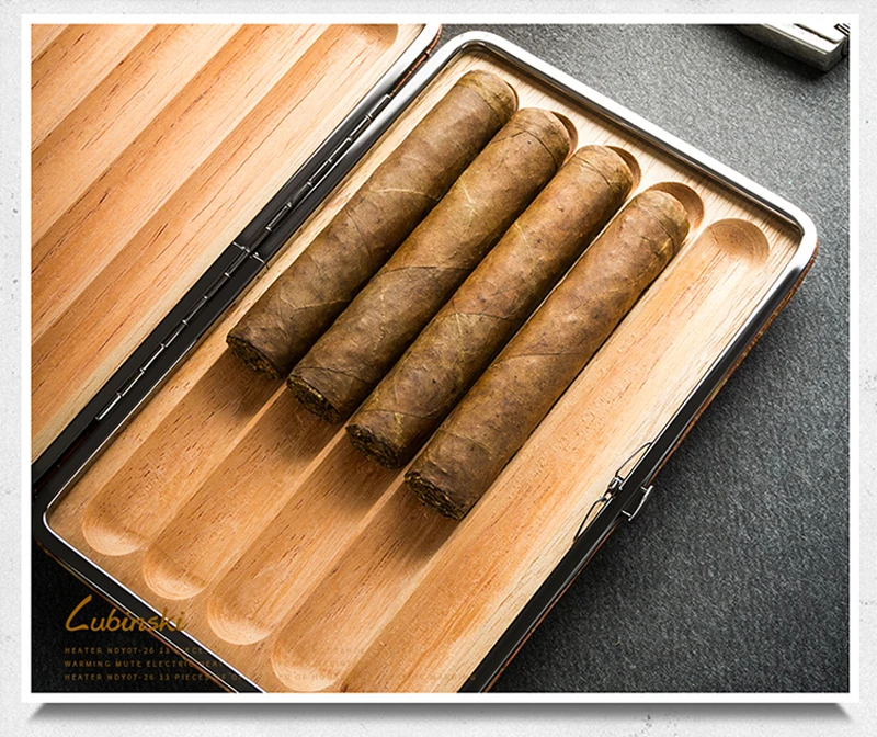 LUBINSKI Humidor коровья кожа кедр выстроились путешествия портсигар Чехол Коробка Humidor Бизнес Подарочный Набор Fit COHIBA сигары