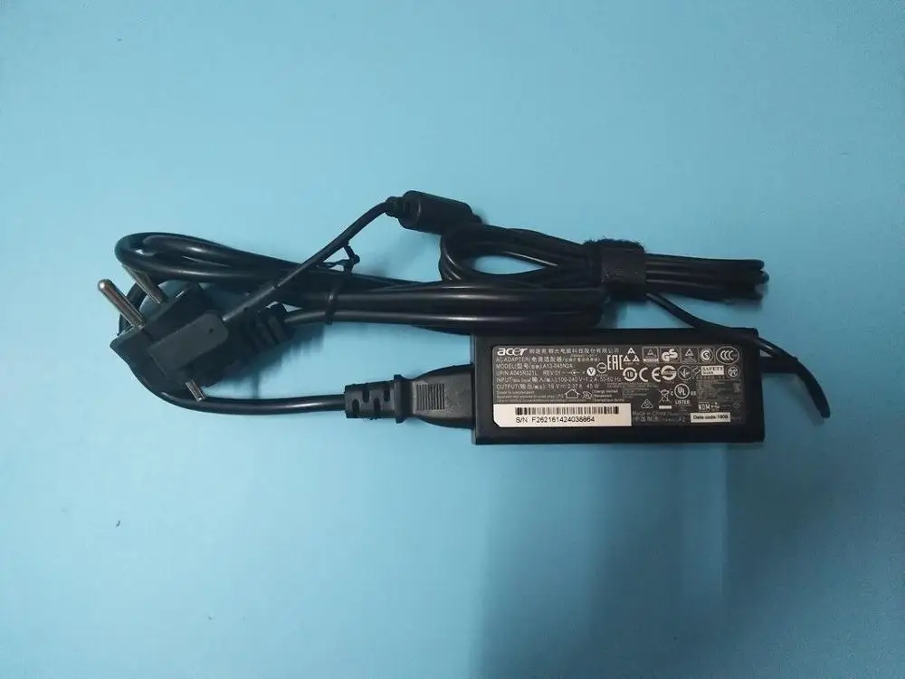 Оригинальный адаптер переменного тока 19V 2.37A 45W ADP 45ZD B PA 1450 26 для Acer Chromebook 11 79 13 CB3 111