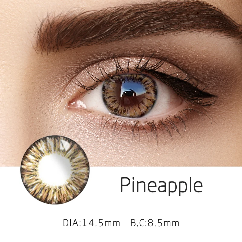 

Pineapple 2pcs/pair Mrs.H New Cosplay Beauty Lenses Fashion Colored Contact Lenses Year Thown Tinted Lenses