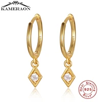 s925 sterling silver earrings small lab diamond gold hoop earrings for women cute butterfly horse animal circle earrings