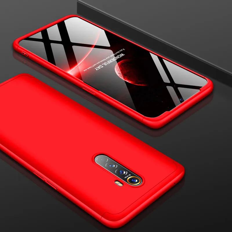 Oppo Realme X2 Pro Cover RealmeX2Pro 360 Degree Full Cover Protected Matte Hard Cover For Oppo Real Me X2 Pro Cover Protector - Цвет: Red