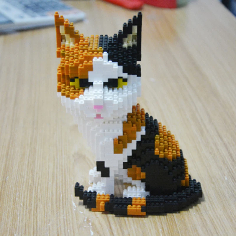 Balody 16036 Animal World персидский кот Tabby котенок домашний 3D DIY Мини Алмазные блоки