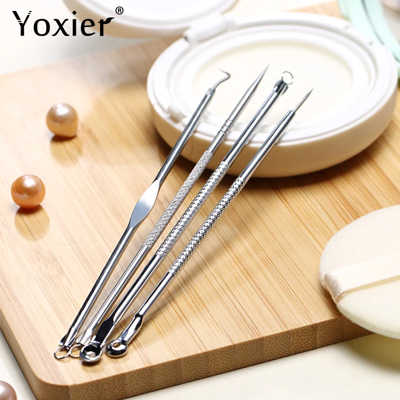 

Yoxier 4PCS Set Blackhead Remover Needle Acne Treatment Skin Care Treatment Face Repair Pimple Needle Clean Care Tools Beauty