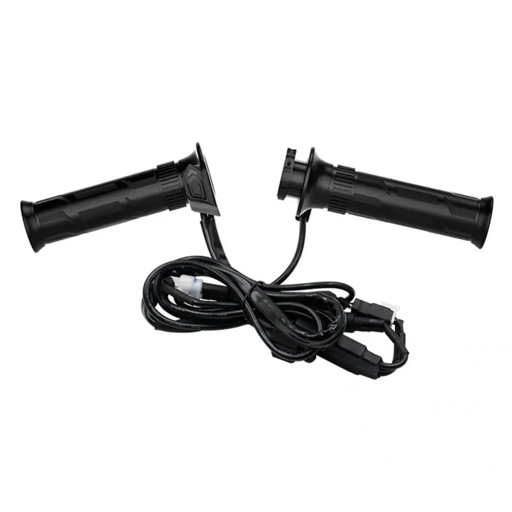 

DC12V 2Pcs Excellent DC12V Electric Indicator Heated Grips Rubber Heated Hand Grips Anti-aging for Tricycle