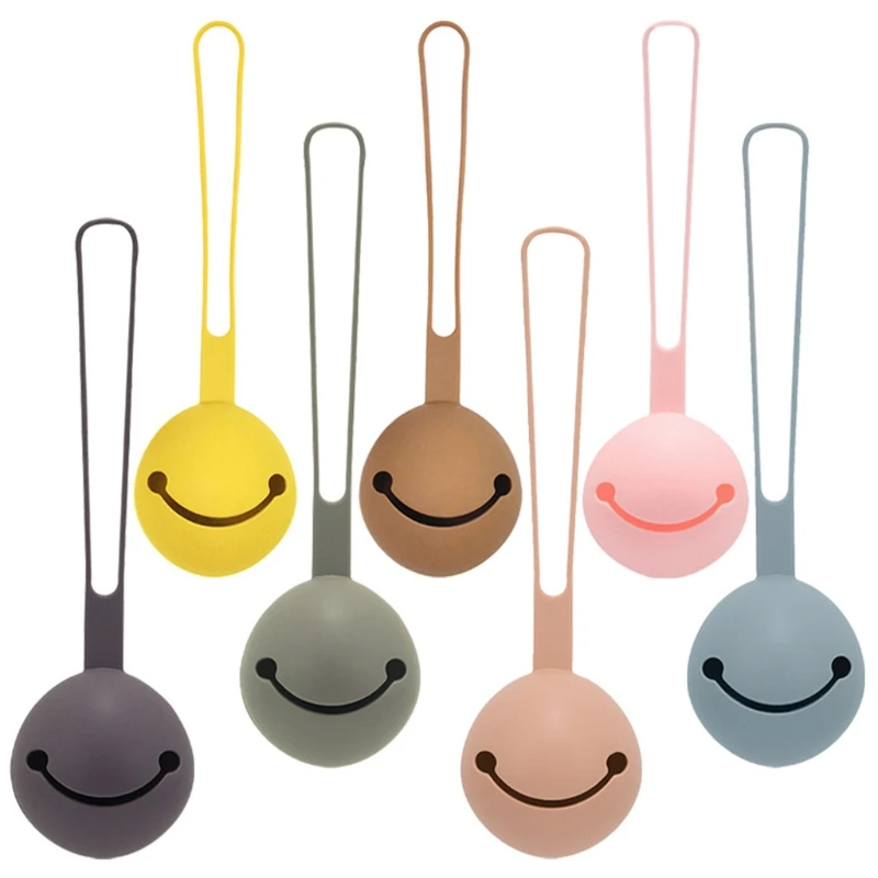 

Kawaii Smiley Face Silicone Pacifier Holder Teat Attachment Infant Nipple Storage Box Soother Container Box Travel Accessories