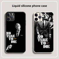 hot 007 no time to die phone case for iphone 13 12 11 mini pro xs max xr 8 7 6 6s plus x 5s se 2020