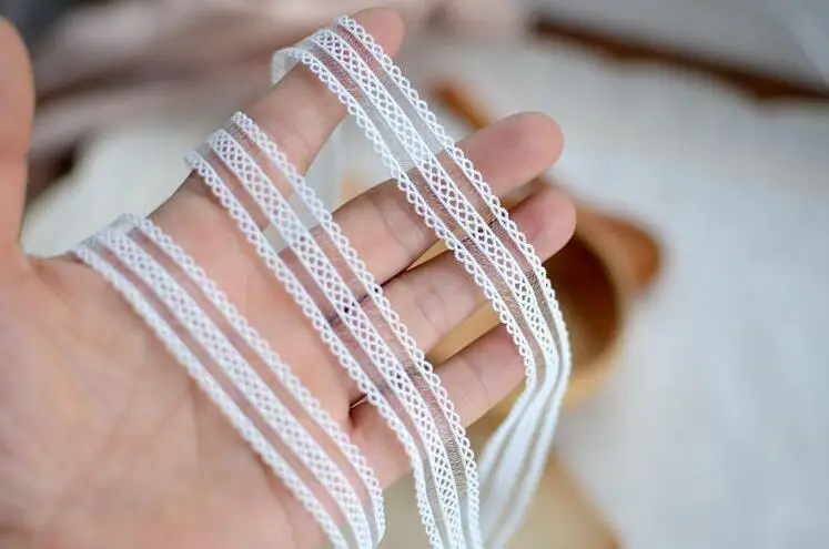 Новое поступление 5 метров горячая Распродажа Белый Sretchy кружевной отделкой для