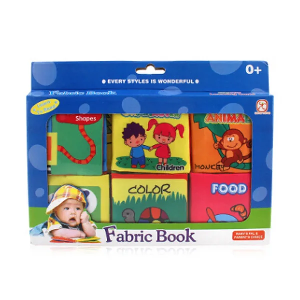 Детские игрушки тканевая книга дети младенцы первая красочная развивающая