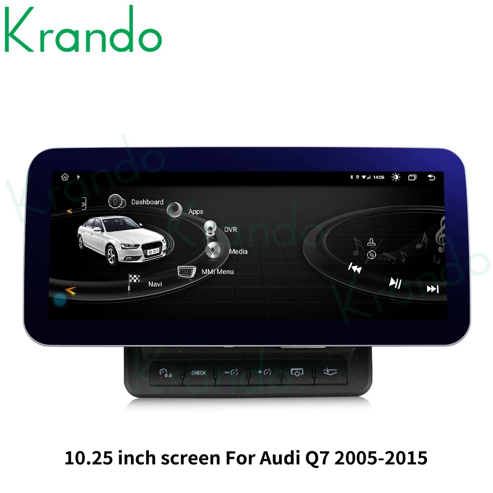 Автомагнитола Krando для Audi Q7 мультимедийный плеер с сенсорным экраном 10 0 дюйма