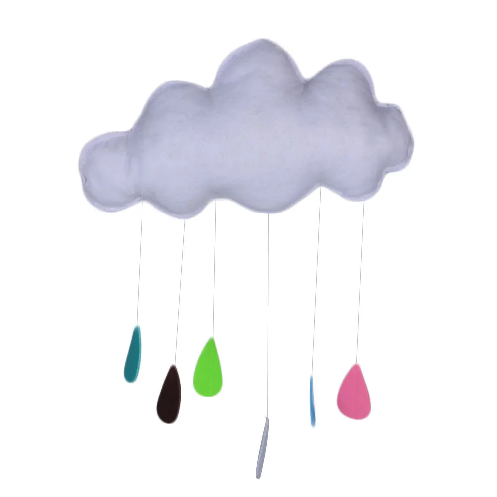 Kawaii палатка дождь облака детская комната игрушки висящие над кроватью реквизит