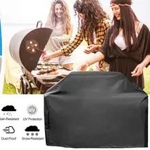 Black BBQ Outdoor Waterproof Cover BBQ Accessories Anti Dust Rain Gas Charcoal Electric Barbeque Grill Protection Grill Cover