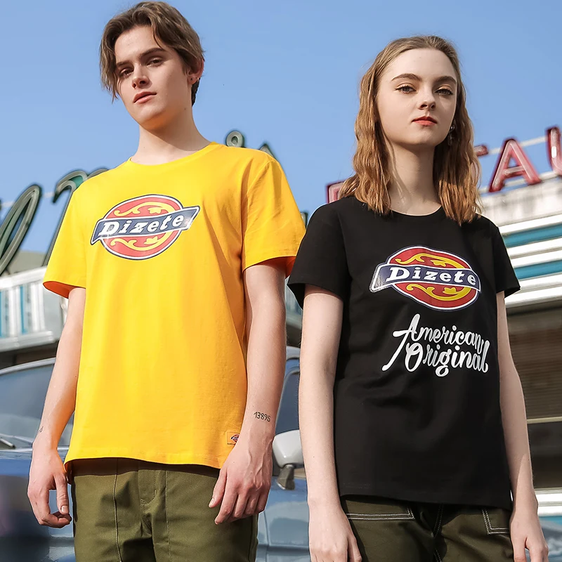Мужская и женская футболка 2020 брендовая летняя Хлопковая мужская одежда с