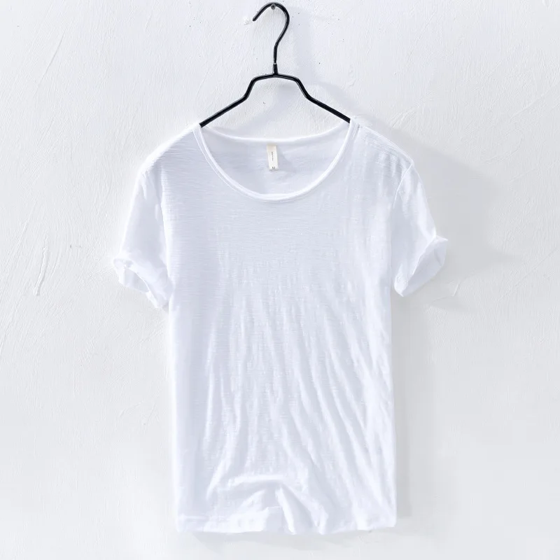 

Oversized t-shirt Short sleeve cotton casual short sleeve men's summer solid thin bottom