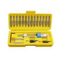 20pcs high speed steel half time drill bit set with case double use multi functional hand screwdriver head kit tool accessories