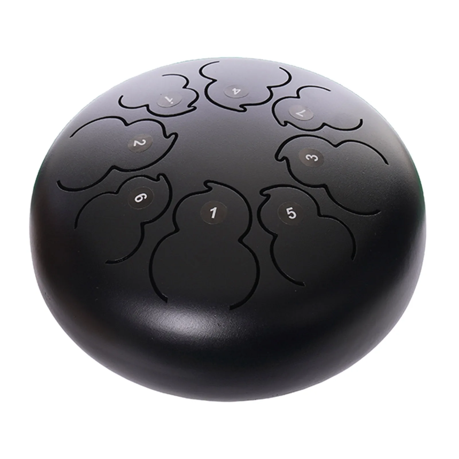 

8 Tone Steel Tongue Drum Handpan C Key with Drumsticks Travel Bag Cleaning Cloth Gift for Beginner Kids Black