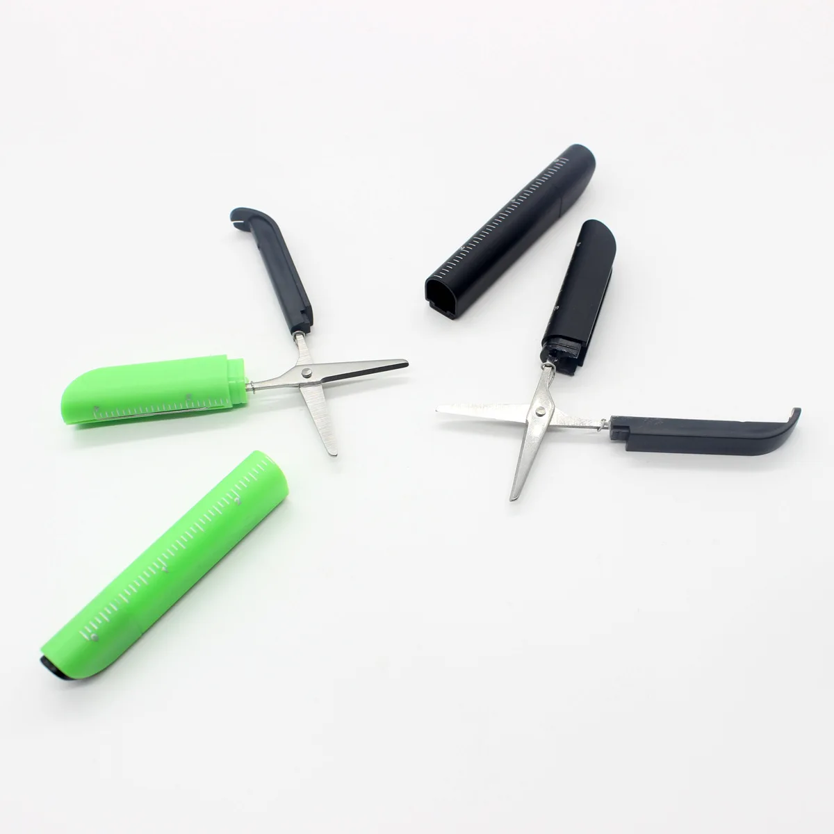 Креативная многофункциональная шариковая ручка складные ножницы линейка нож