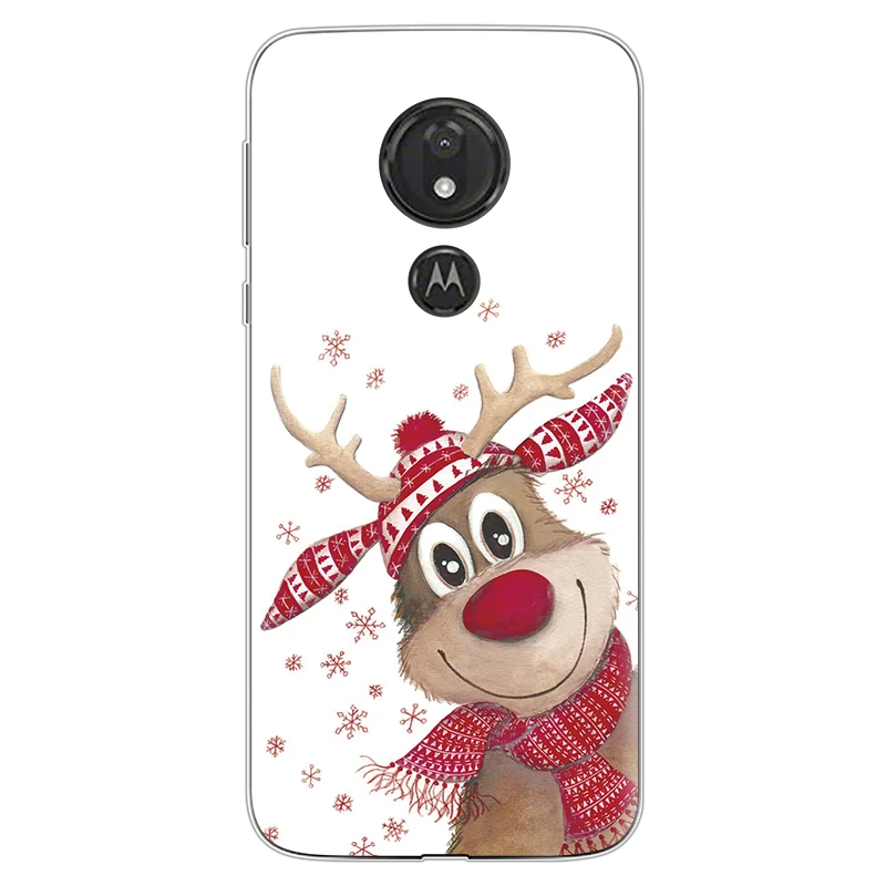 Год Рождество милый чехол с лосем для Motorola Moto G7 power EU Z Z2 Z3 Z4 C E5 G3 G4 G5 G5S G6 Play Go Plus один чехол из термополиуретана и силикона