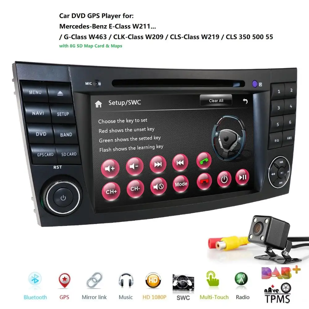 2019 новый автомобильный DVD плеер для Mercedes Benz E Class W211 W209 W219 Радио стерео система GPS