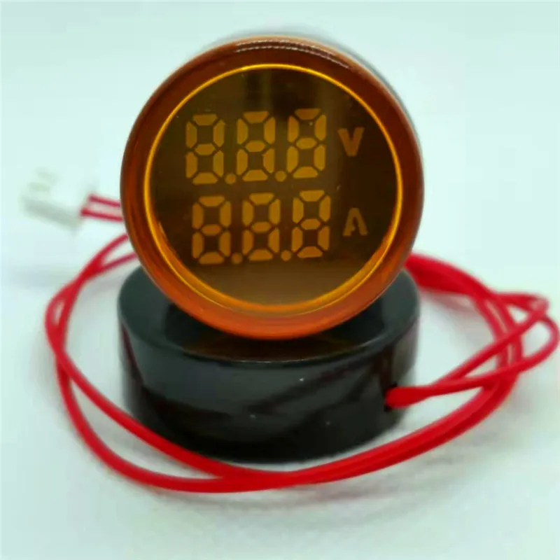 Цифровой вольтметр амперметр с двойным дисплеем ac0-500v встроенный круглого типа |