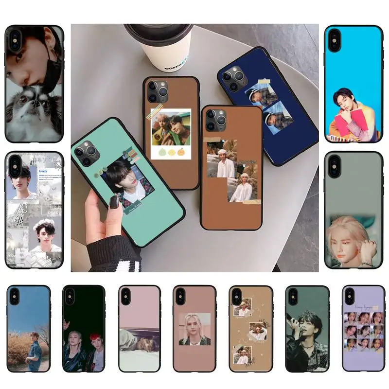 

Fashion Knockproof Case for iphone 13 11 8 7 6S Plus X XS MAX 5S se 2020 11 12pro max xr stray kids hwang hyunjin idol Coque