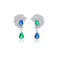 cubic zircon cz earrings for wedding bride crystals earring for elegant womenfashion jewelry accessories ce10702