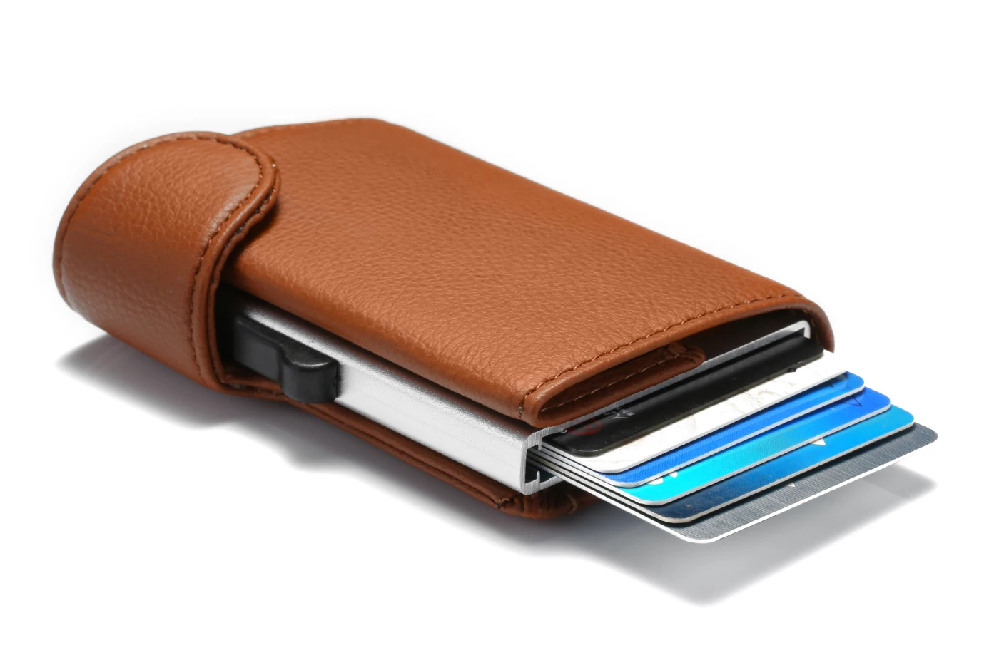BISI GORO, новинка, RFID держатель для карт, блокирующий металлический кошелек, одна коробка, минималистичный кошелек, алюминиевая посылка для карт, для мужчин, Чехол для карт