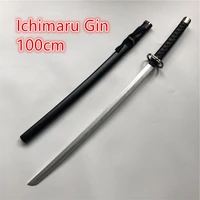 100cm anime cosplay bleach anime wooden ichimaru gin sword cosplay sword ninja knife wood weapon prop