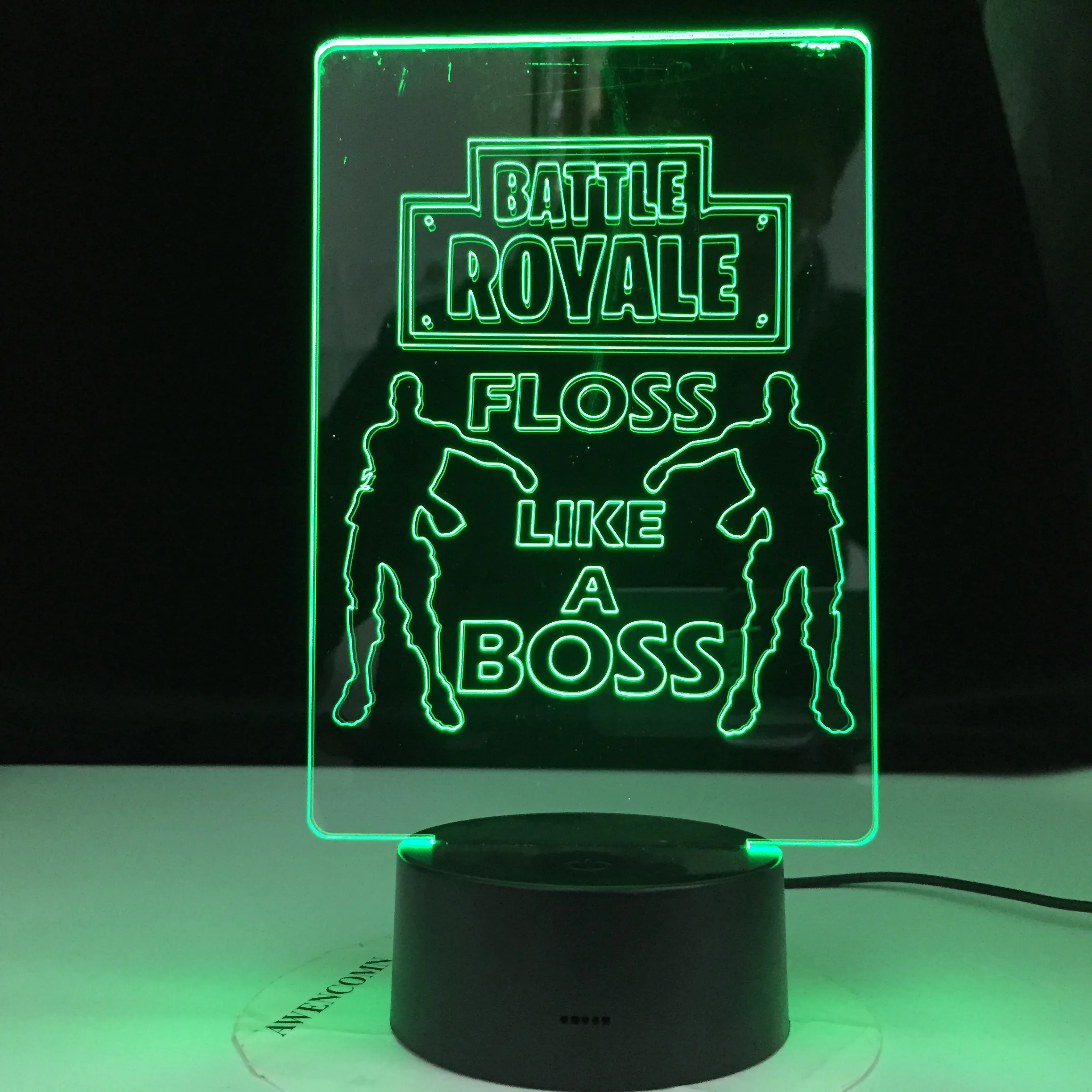 Battle Royale Floss Like A Boss Dancer модель светодиодный Настольный светильник 3D ночник