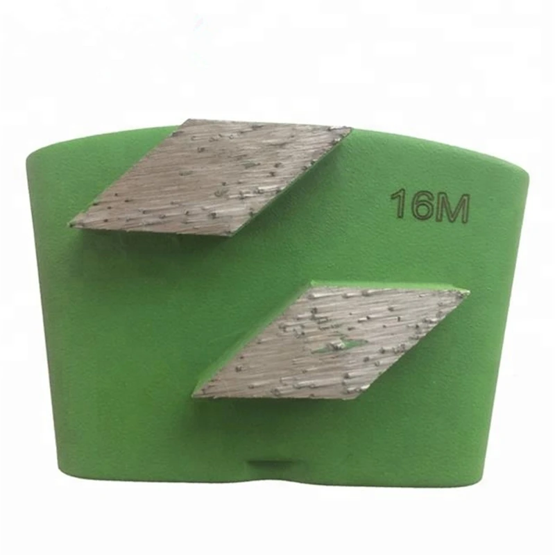 

Top Quality C Diamond Grinding Block EZ Change Grinding Shoes With Double Rhombus Segments Concrete Terrazzo Floor 9PCS