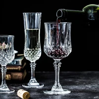 french style crystal glass diamond retro red wine glass love champagne glass goblet whiskey glass cocktail glasses