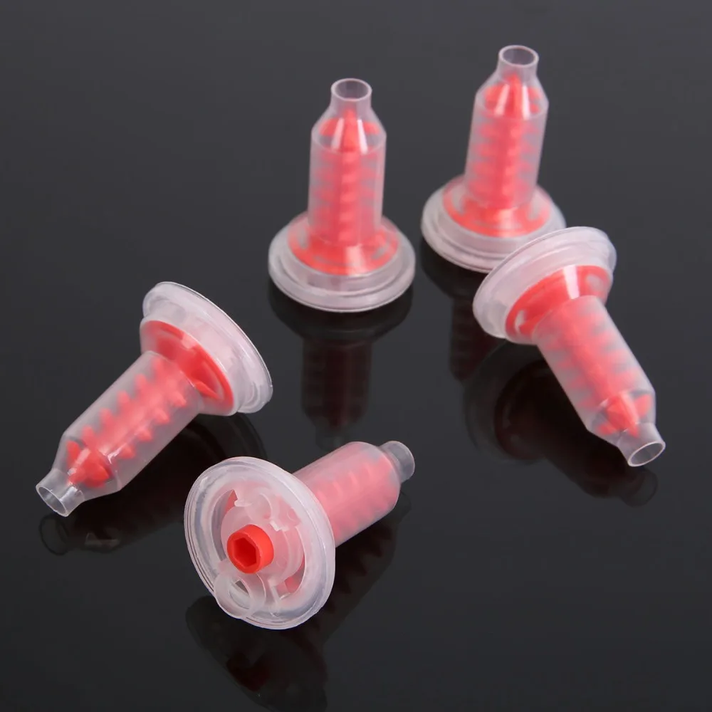 50pcs/bag Dental Dynamic Mixing Tips Impression Material for Imprinting Machine Fits Pentamix Mixing Machine Yellow 5:1