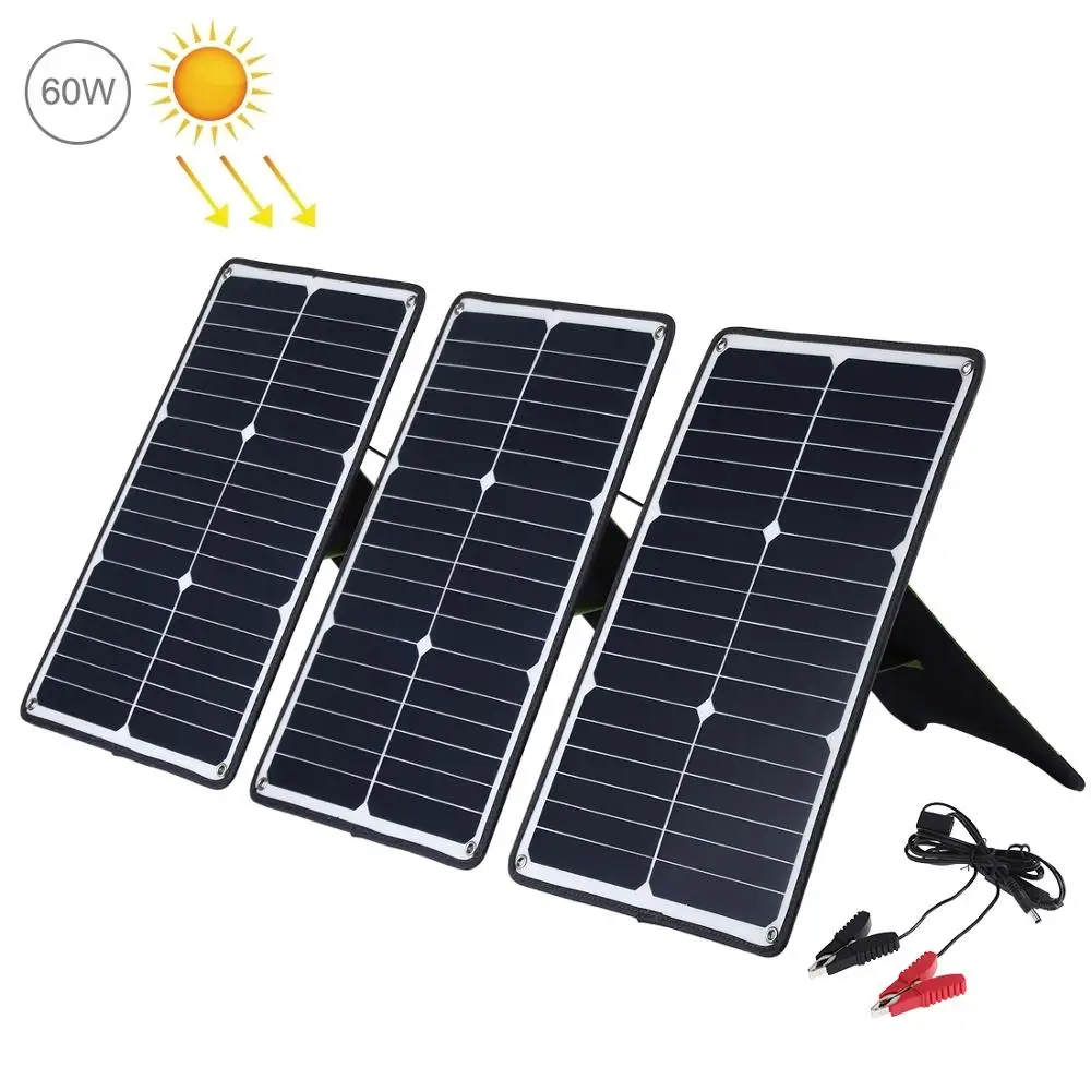 

3 PCS 20W Monocrystalline Silicon Solar Panel USB Charger